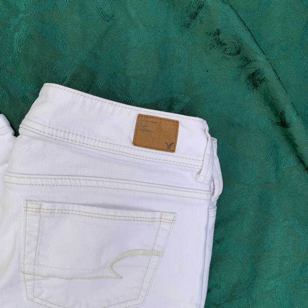 white american eagle bootcutt jeans